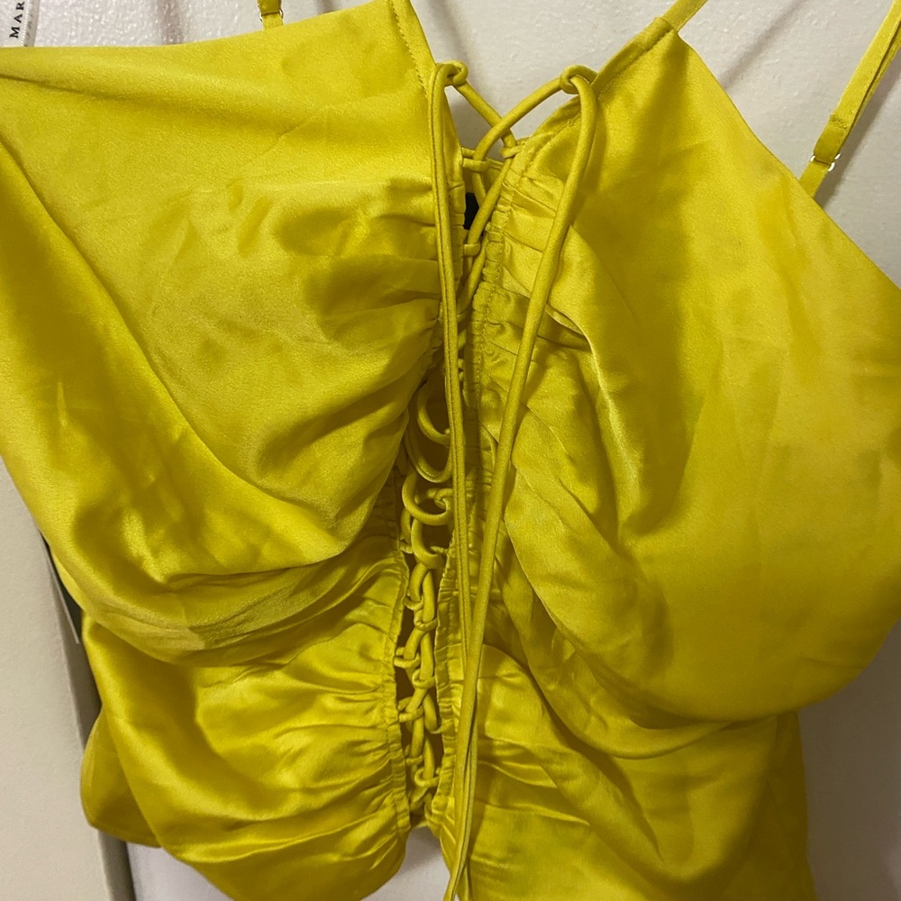 NWT Guess Marciano Maya Lace Up Tank Top - Picture 5 of 7